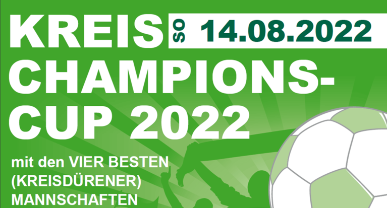 Kreis-Champions-Cup am Sonntag, 14.08.2022