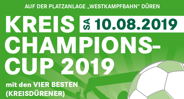 Kreis-Champions-Cup 2019 - HEUTE auf der Westkampfbahn