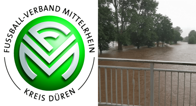 Der Tennisclub Rot-Weiß Jülich benötigt Unterstützung - Hochwasser überflutet die Tennisanlage