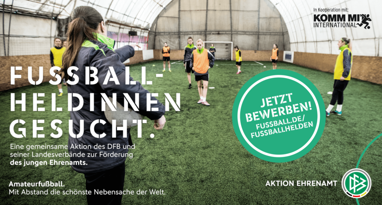 Fußballheldinnen und Fußballhelden gesucht! Bewerbung bis zum 30.09.2022
